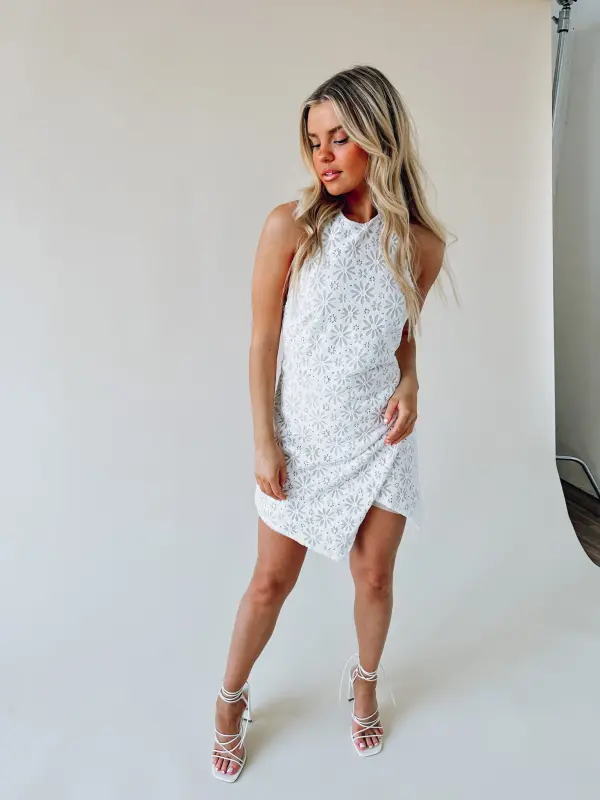 Indie Lace Halter Dress-71029