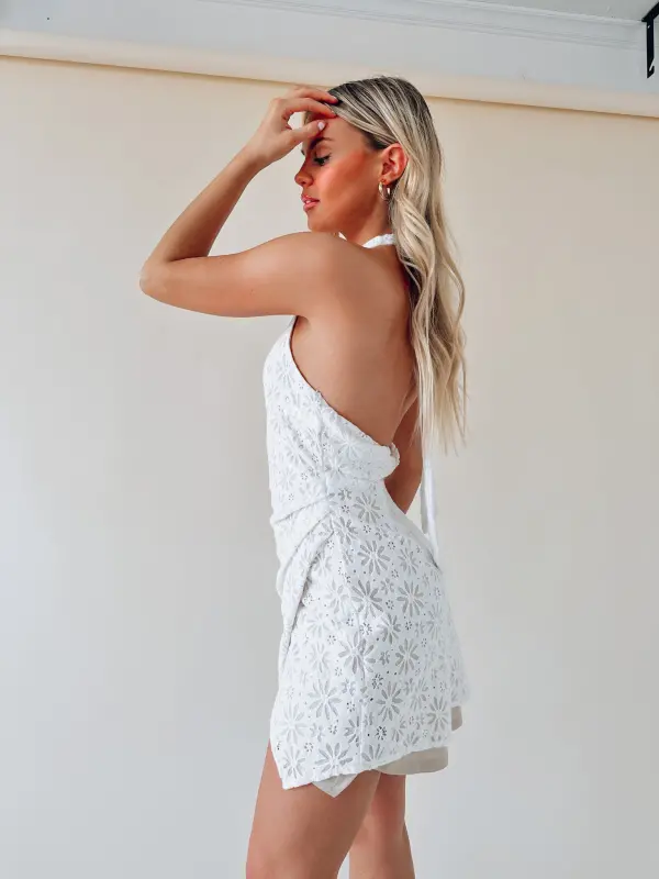 Indie Lace Halter Dress