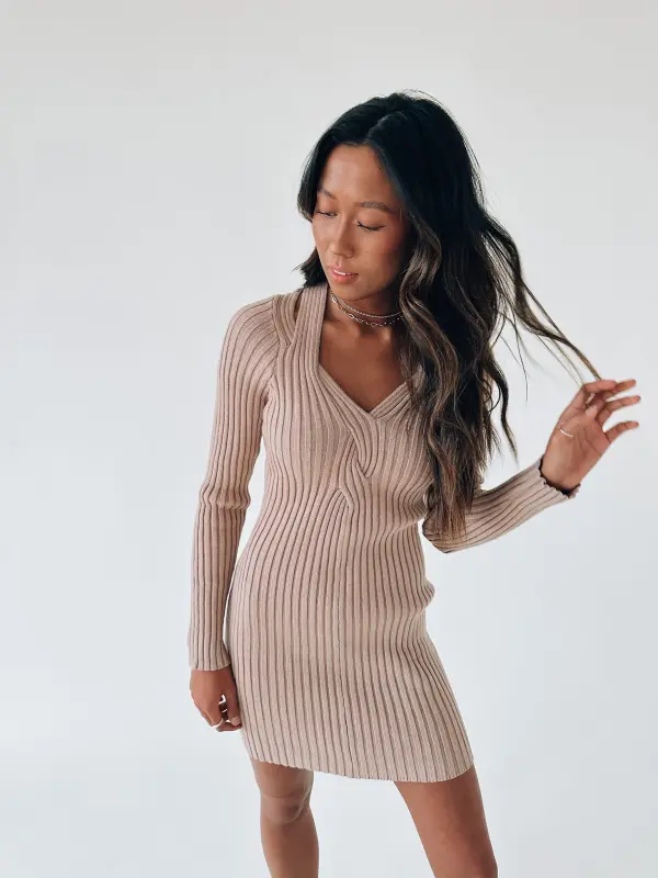 Lilly Ribbed Mini Dress