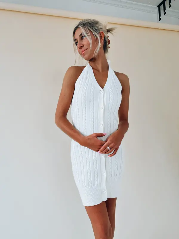 Sadie Cable Knit Mini Dress