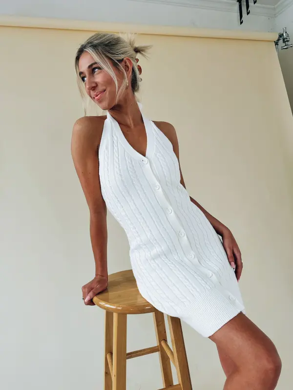 Sadie Cable Knit Mini Dress