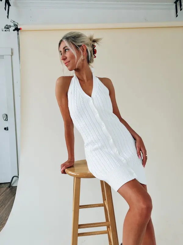 Sadie Cable Knit Mini Dress