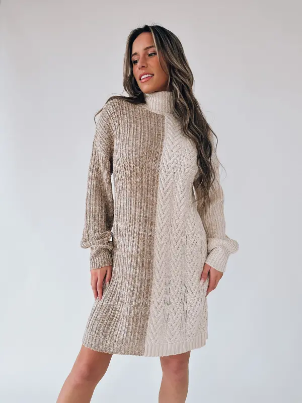 Zayla Color Block Sweater Dress