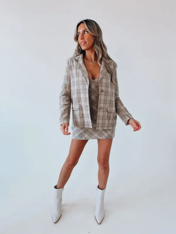 Blake Plaid Blazer