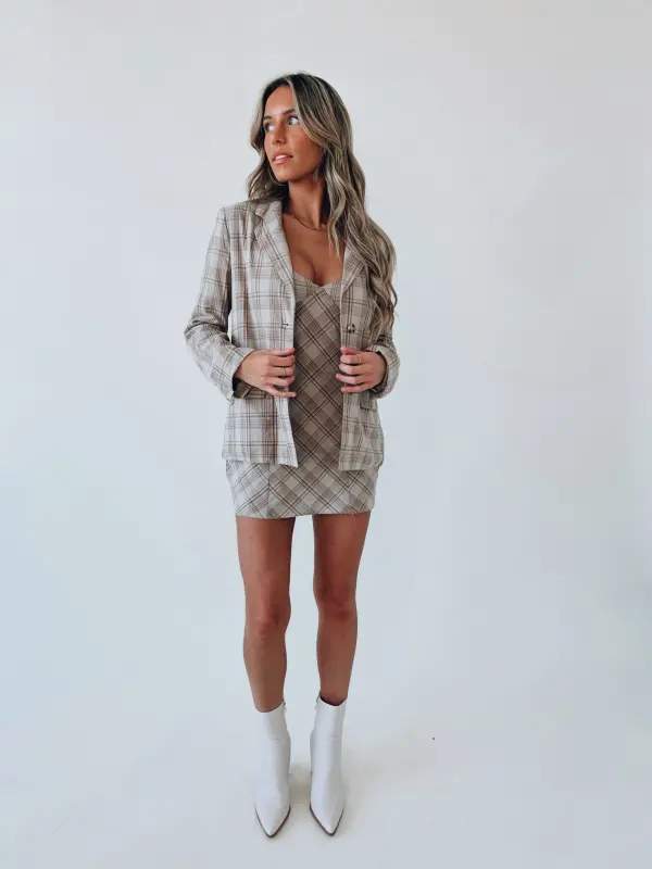 Blake Plaid Blazer