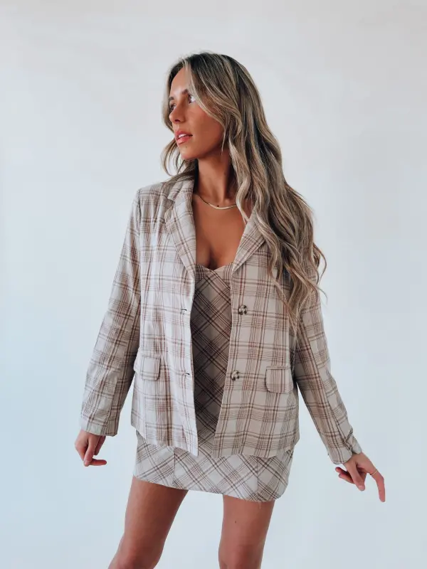 Blake Plaid Blazer