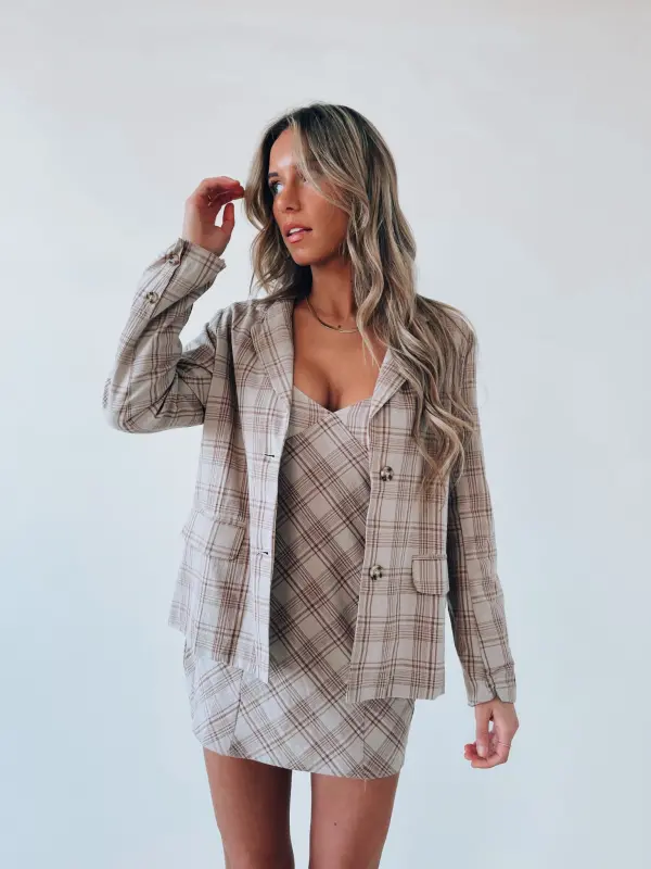 Blake Plaid Blazer