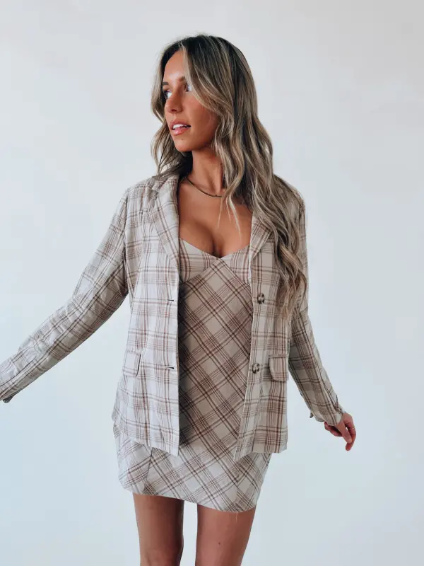 Blake Plaid Blazer