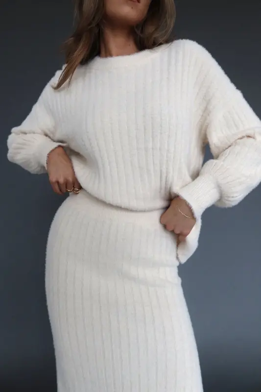 Andie Ribbed Long Sleeve Knit Top