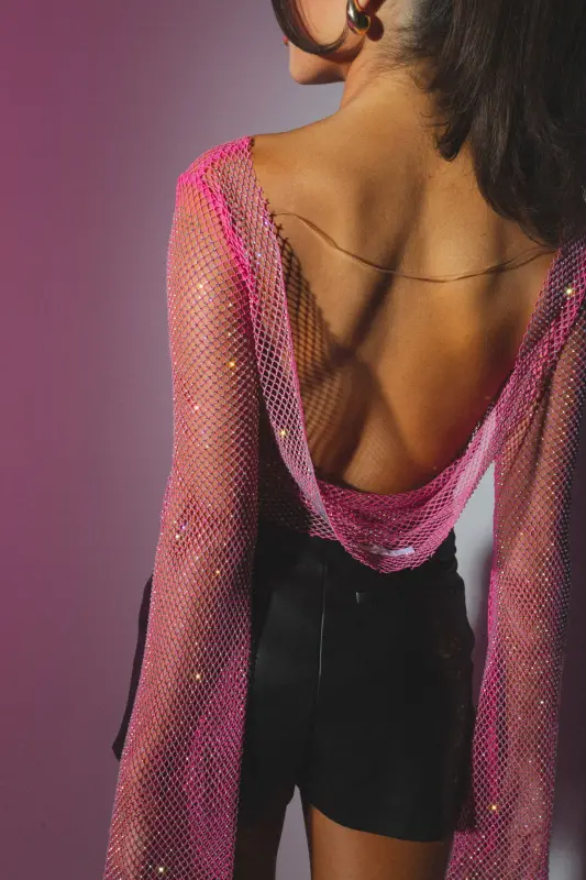 Ariana Jewel Mesh Top
