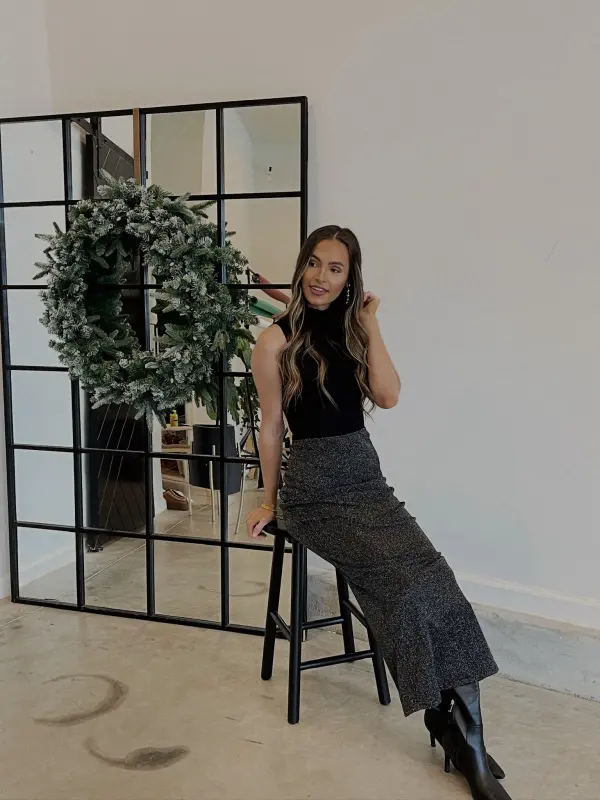 Bell Turtleneck Tank Knit Bodysuit