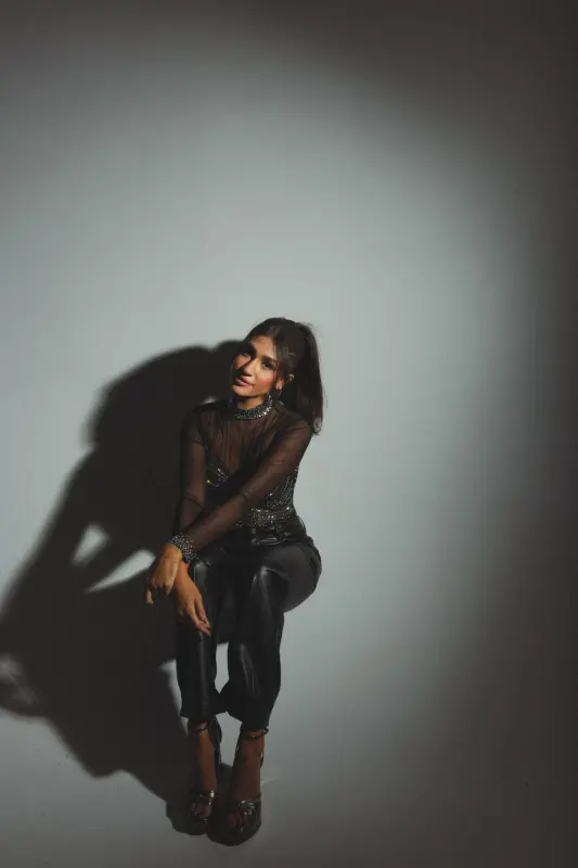 Kourtney Rhinestone Mesh Bodysuit