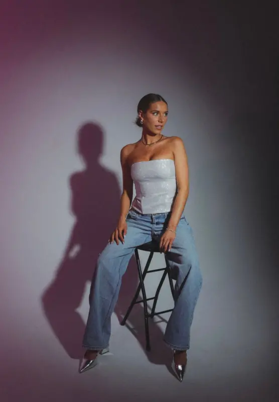 Matilda Rhinestone Strapless Top