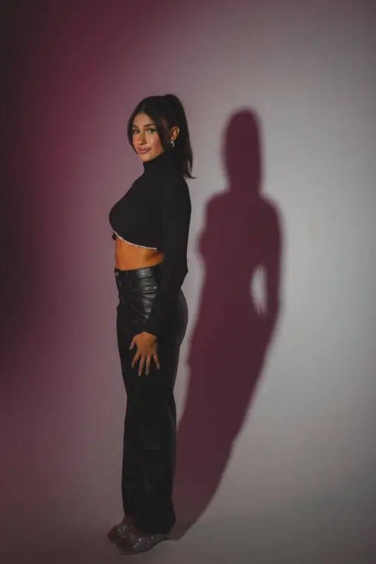 Vanessa Jewel Trim Crop Top