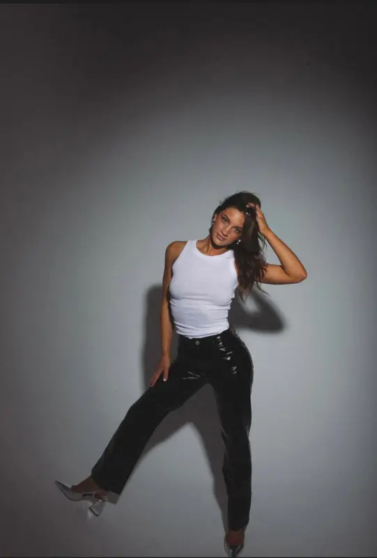 Vera White Fitted Tank-97253